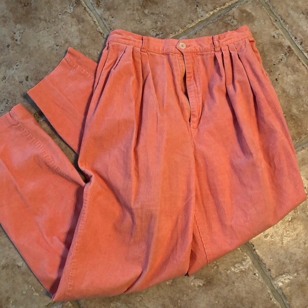 Vintage Esprit Peach color corduroy sz 9/10 pants